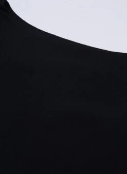 Boat Neck Black Rayon Printed Top N Jacket Set After Six Wear -C Bazaar Shop Boat Neck Black Rayon Printed Top N Jacket Set IWBS02012522 rrc2