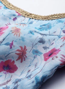 Ethnovog Blue Lehenga Set Festive Wear -C Bazaar Shop Bollywood Vogue Custom Made Blue Lehenga Set GHBV01904048 rrc3