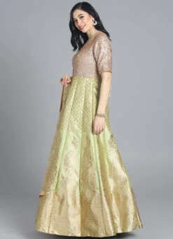 Ethnovog Green Anarkali Suit Wedding Wear