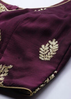 Ethnovog Purple Lehenga Set Wedding Wear -C Bazaar Shop Bollywood Vogue Custom Made Purple Lehenga Set GHBV01903901 rrc1