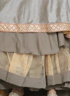 Ethnovog Grey Lehenga Choli Wedding Wear 15 Ethnovog Grey Lehenga Choli Wedding Wear -C Bazaar Shop Bollywood Vogue Customised Grey Lehenga Choli GHBV01904091 rrc4