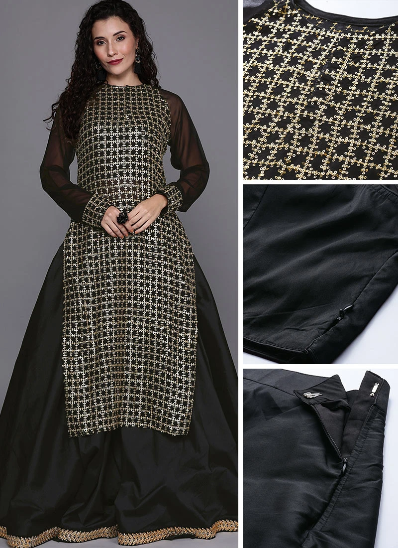 Ethnovog Jacket Style Skirt Set Festive Wear 3 Ethnovog Jacket Style Skirt Set Festive Wear - Image 3