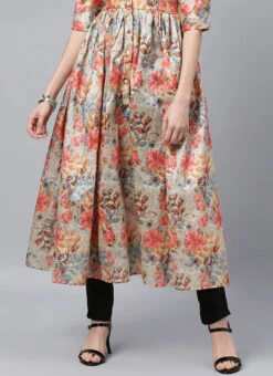 Ethnovog Printed Narrow Straight Pant Suit Work Wear -C Bazaar Shop Bollywood Vogue Printed Narrow Straight Pant Suit IWBV01906159 rrc4