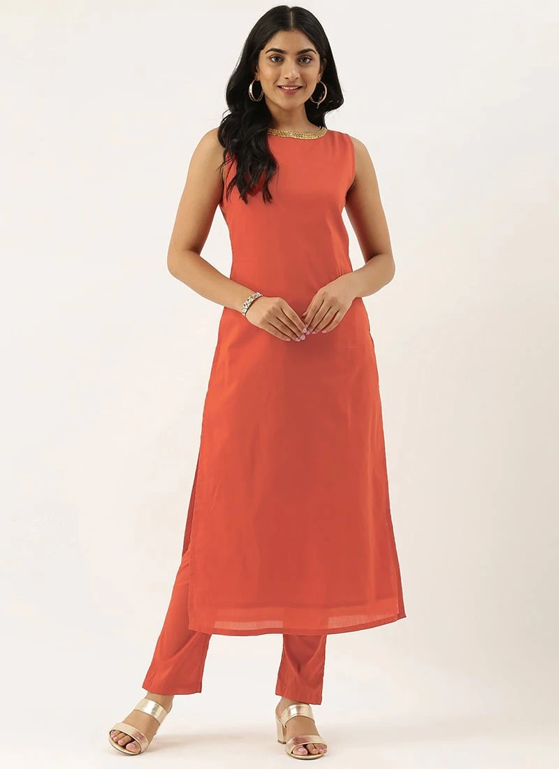 Brown Boat Neckline Straight Pant Suit After Six Wear 3 Brown Boat Neckline Straight Pant Suit After Six Wear - Image 3