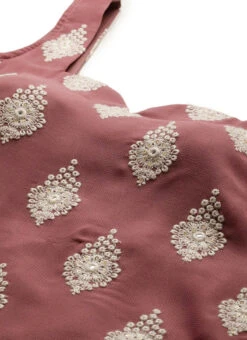 Brown Embroidered Georgette Top Festive Wear 12 Brown Embroidered Georgette Top Festive Wear -C Bazaar Shop Brown Embroidered Georgette Top KRBS02307717 rrc1