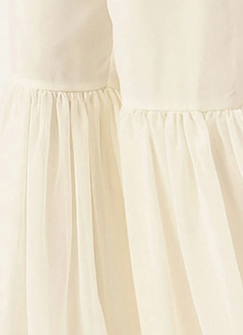 Brown Embroidered Georgette Top Festive Wear 8 Brown Embroidered Georgette Top Festive Wear - Image 8