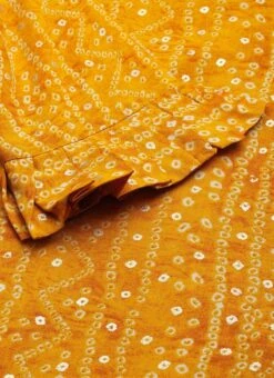 Burgundy Georgette N Yellow Printed Viscose Gown After Six Wear Festive Wear -C Bazaar Shop Burgundy Georgette N Yellow Printed Viscose Gown KSBS02110965 rrc2