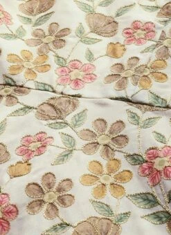 Cream Embroidered Kurta N Wide Leg Pant Festive Wear -C Bazaar Shop Cream Embroidered Kurta N Wide Leg Pant KSBS01911761 rrc1