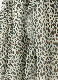 Cream Georgette Digital Printed Dress Party Wear -C Bazaar Shop Cream Georgette Digital Printed Dress DRBS02209615 rrc4