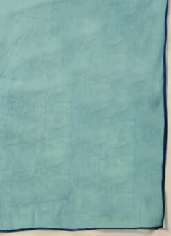 Top From Cream And Blue Chinon Printed Gharara Set After Six Wear -C Bazaar Shop Cream and Blue Chinon Printed Gharara Set SLBS02302373 rrc4