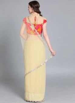 Beige Half N Half Border Saree Festive Wear -C Bazaar Shop Custom Made Beige Half N Half Border Saree SABS01908555 b