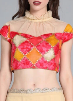 Beige Half N Half Border Saree Festive Wear -C Bazaar Shop Custom Made Beige Half N Half Border Saree SABS01908555 rrc3