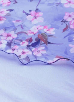 Blue Digital Print V Neck Gown After Six Wear 11 Blue Digital Print V Neck Gown After Six Wear -C Bazaar Shop Custom Made Blue Digital Print V Neck Gown IWBS01907078 rrc2