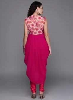 Dhoti Style Narrow Straight Pant Set Festive Wear -C Bazaar Shop Custom Made Dhoti Style Narrow Straight Pant Set IWBS01907911 b