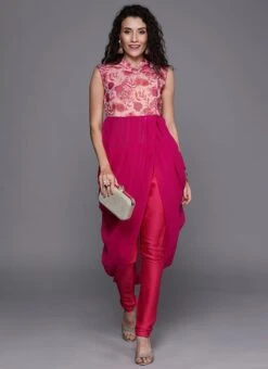 Dhoti Style Narrow Straight Pant Set Festive Wear -C Bazaar Shop Custom Made Dhoti Style Narrow Straight Pant Set IWBS01907911 u