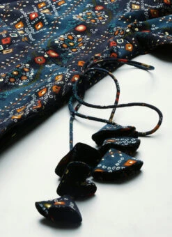 Dark Blue Printed Angarkha Gown Festive Wear 14 Dark Blue Printed Angarkha Gown Festive Wear -C Bazaar Shop Dark Blue Printed Angarkha Gown IWBS02110833 rrc3