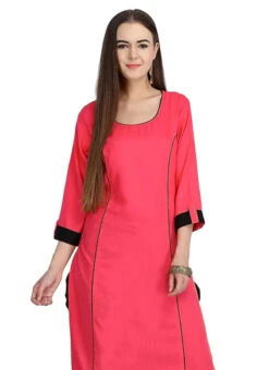 Dark Peach Plain Kurta Salwar Set After Six Wear 7 Dark Peach Plain Kurta Salwar Set After Six Wear -C Bazaar Shop Dark Peach Plain Kurta Salwar Set IWSUDSNSBPH9 b