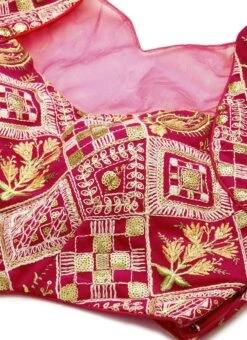 Skirt From Dark Pink Embroidered Georgette Lehenga After Six Wear 12 Skirt From Dark Pink Embroidered Georgette Lehenga After Six Wear -C Bazaar Shop Dark Pink Embroidered Georgette Lehenga GHBS02211043 rrc1