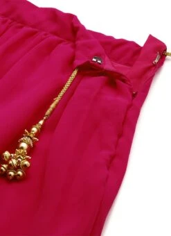 Skirt From Dark Pink Embroidered Georgette Lehenga After Six Wear 13 Skirt From Dark Pink Embroidered Georgette Lehenga After Six Wear -C Bazaar Shop Dark Pink Embroidered Georgette Lehenga GHBS02211043 rrc2