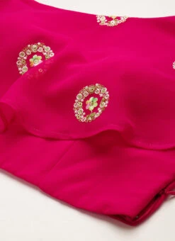 Dark Pink Georgette Embroidered Lehenga Set Wedding Wear 12 Dark Pink Georgette Embroidered Lehenga Set Wedding Wear -C Bazaar Shop Dark Pink Georgette Embroidered Lehenga set GHBS02211075 rrc1