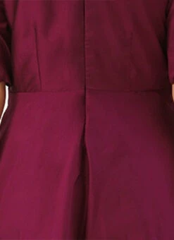 Dark Purple Boat Neck Embroidered Dress Wedding Wear -C Bazaar Shop Dark Purple Boat Neck Embroidered Dress DRBS02106430 rrc3