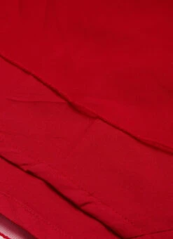 Dark Red Georgette Embroidered Layered Gown Party Wear -C Bazaar Shop Dark Red Georgette Embroidered Layered Gown IWBS02210984 rrc3