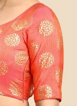 Dull Pink Art Silk Blouse Festive Wear 15 Dull Pink Art Silk Blouse Festive Wear -C Bazaar Shop Dull Pink Art Silk Blouse BLBS02303799 rrc4