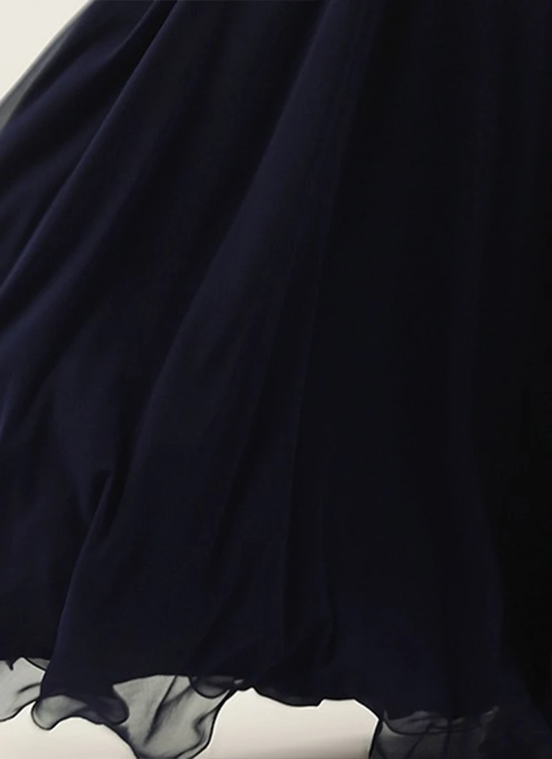 Embroidered Navy Blue Georgette Gown Festive Wear 7 Embroidered Navy Blue Georgette Gown Festive Wear - Image 7