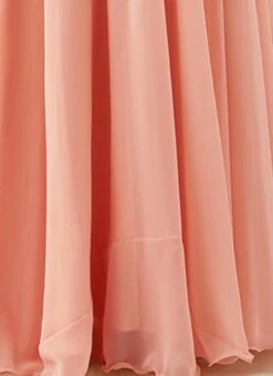 Embroidered Peach Georgette Gown Party Wear -C Bazaar Shop Embroidered Peach Georgette Gown IWBS02201275 rrc3