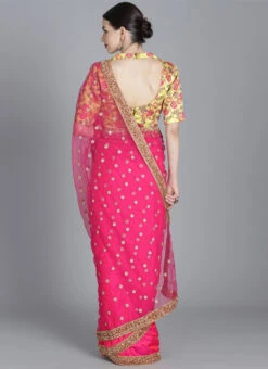 Ethnovog Embroidered Half N Half Sari Party Wear 7 Ethnovog Embroidered Half N Half Sari Party Wear -C Bazaar Shop EthnoVogue Customised Embroidered Half N Half Sari SABS01812215 b