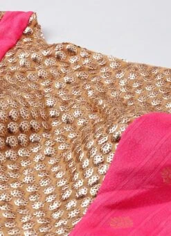 Ethnovog Pink Embroidered Gown Party Wear -C Bazaar Shop EthnoVogue Pink Custom Made Embroidered Gown IWBS01809210 rrc1