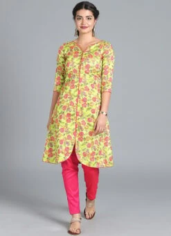 Ethnovog Green Straight Pant Suit Party Wear -C Bazaar Shop Ethnovogue Customised Green Straight Pant Suit IWBS01812227 u