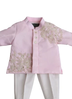 Pink Dupion Art Silk Kurta Pyjama -C Bazaar Shop Fayon Kids Pink Dupion Art Silk Kurta Pyjama KDDFK1412 b