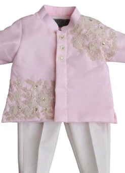 Pink Dupion Art Silk Kurta Pyjama