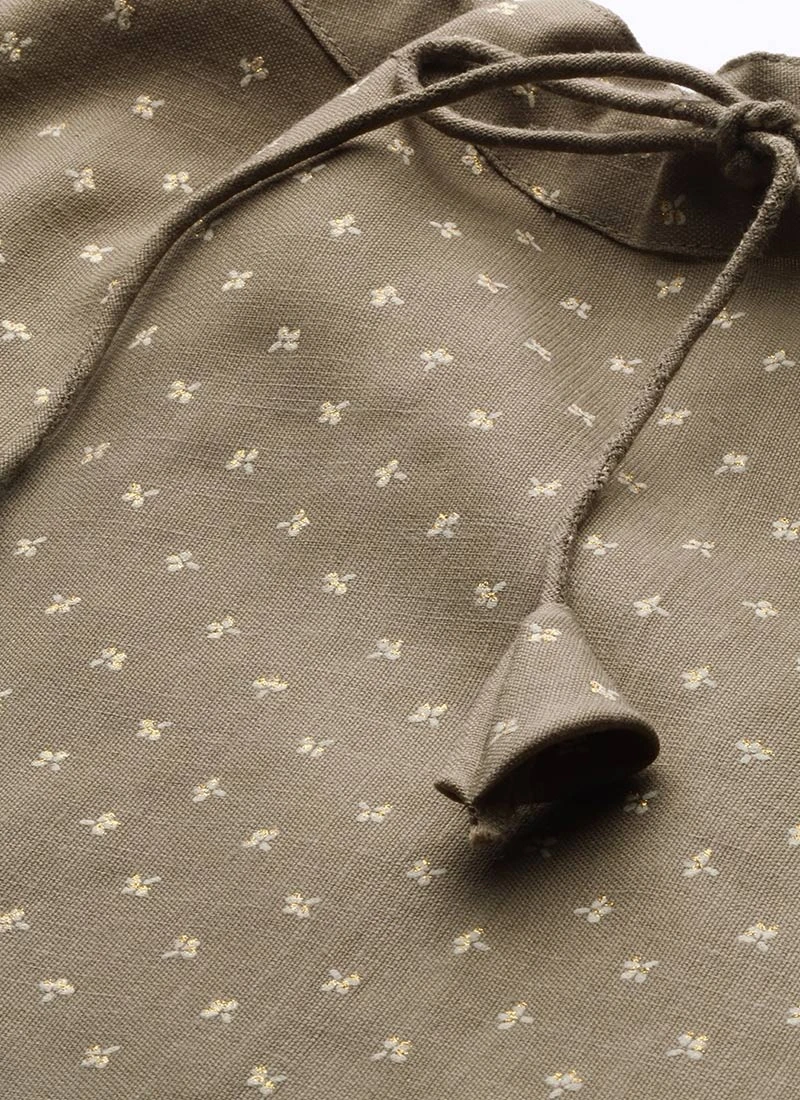 Foil Printed Rayon Kurta Narrow Straight Pant Set After Six Wear 5 Foil Printed Rayon Kurta Narrow Straight Pant Set After Six Wear - Image 5