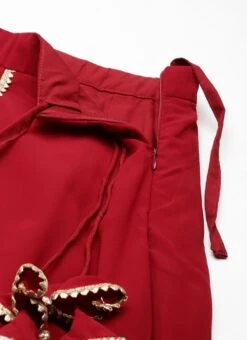 Skirt From Gold N Maroon Sequin Embroidered Lehenga After Six Wear 13 Skirt From Gold N Maroon Sequin Embroidered Lehenga After Six Wear -C Bazaar Shop Gold N Maroon Sequin Embroidered Lehenga GHBS02211215 rrc2 1
