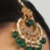Green Alloy Mangtikka Party Wear