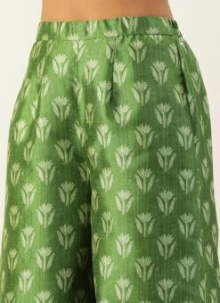 Top From Green Art Silk Digital Printed Co Ords Set After Six Wear -C Bazaar Shop Green Art Silk Digital Printed Co Ords Set IWBS02210899 rrc3 1