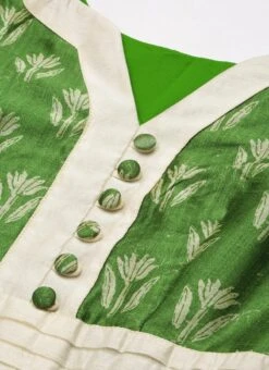 Green Art Silk Digital Printed Dress Festive Wear -C Bazaar Shop Green Art Silk Digital Printed Dress DRBS02210909 rrc1