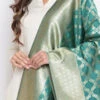 Green Art Silk Dupatta Festive Wear