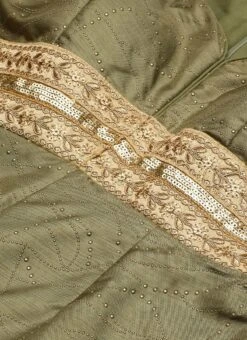 Green Art Silk Jumpsuit Festive Wear -C Bazaar Shop Green Art Silk Jumpsuit DRBS02301983 rrc1