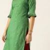 Green Brocade Kurta Festive Wear