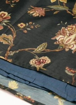 Green Chanderi Printed Floral Maxi Dress Festive Wear -C Bazaar Shop Green Chanderi Printed Floral Maxi Dress DRBS02111084 rrc4