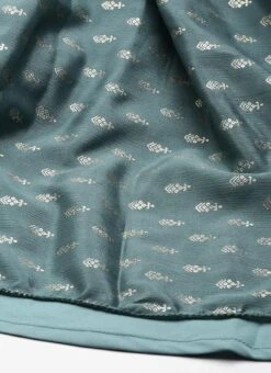 Green Chinon Foil Printed Maxi Dress Festive Wear -C Bazaar Shop Green Chinon Foil Printed Maxi Dress DRBS02212617 rrc3