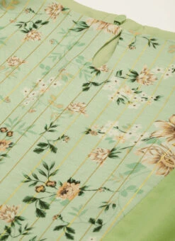 Green Digital Printed Dress Festive Wear 12 Green Digital Printed Dress Festive Wear -C Bazaar Shop Green Digital Printed Dress DRBS02208511 rrc1