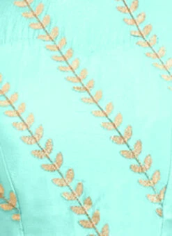 Green Embroidered Chiffon Blouse Festive Wear -C Bazaar Shop Green Embroidered Chiffon Blouse BLBS02303762 rrc4