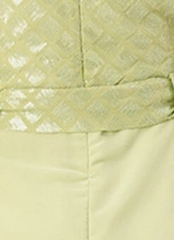 Green Embroidered Collar Neck Jumpsuit Party Wear -C Bazaar Shop Green Embroidered Collar Neck Jumpsuit DRBS02307730 rrc3