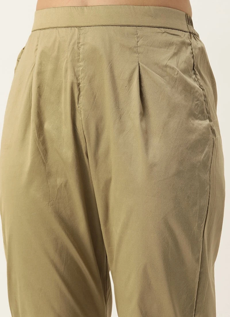 Bottom From Green Embroidered Georgette Anarkali Suit After Six Wear 6 Bottom From Green Embroidered Georgette Anarkali Suit After Six Wear - Image 6