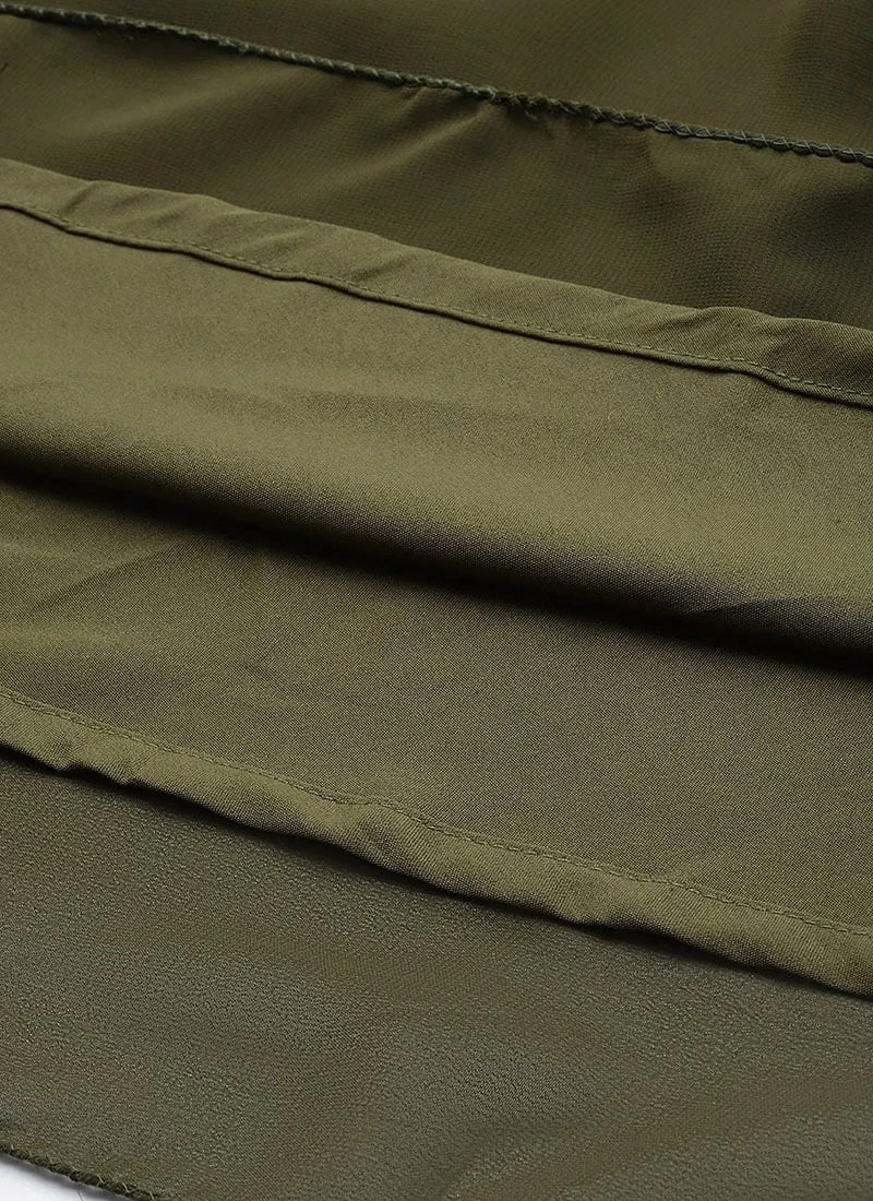 Bottom From Green Embroidered Georgette Anarkali Suit After Six Wear 8 Bottom From Green Embroidered Georgette Anarkali Suit After Six Wear - Image 8