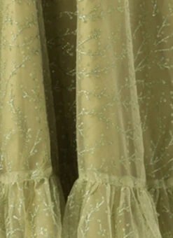 Green Embroidered Net Corset Style Dress Party Wear -C Bazaar Shop Green Embroidered Net Corset Style Dress DRBS02301105 rrc3